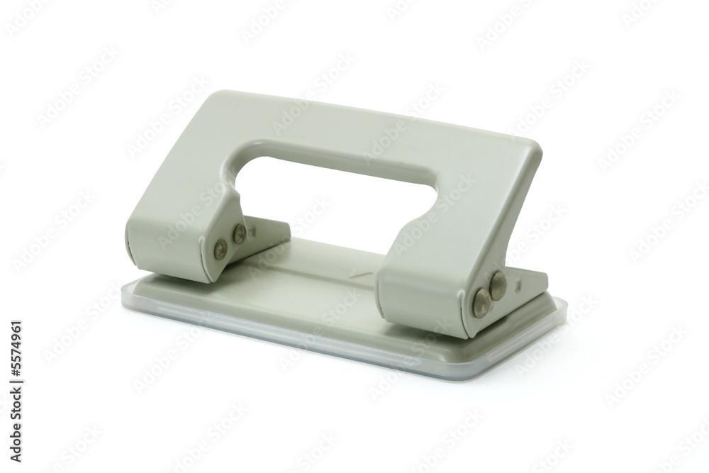 Hole puncher on white background Hole puncher on white background
