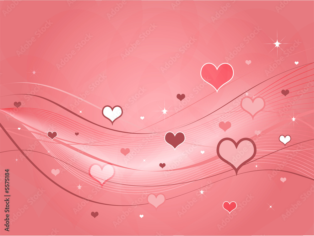 Pink Heart Valentines Background Pink Heart Valentines Background