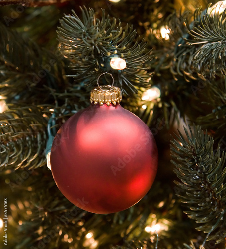Deep Red Christmas Ornament
