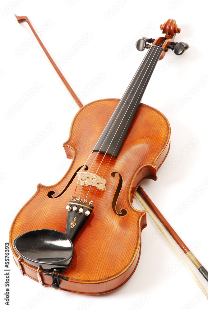 Fototapeta premium Violine und Bogen