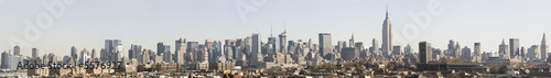 Panoramę Manhattanu z urwisk Jersey City, post 9-11