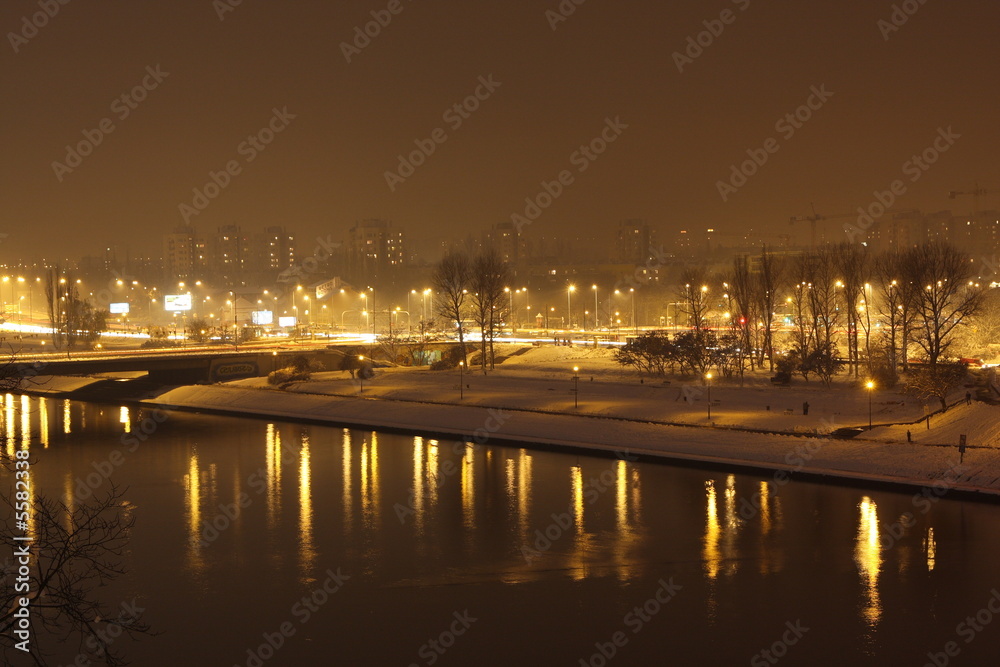 Obraz premium Krakow at night