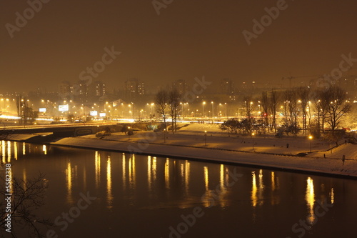 Krakow at night