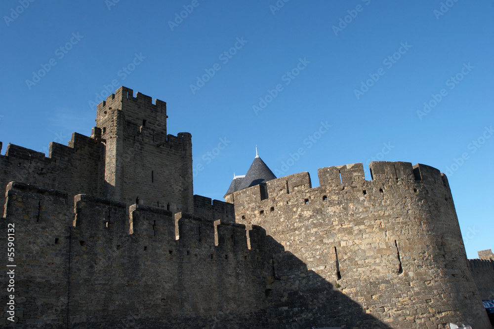 Carcassonne-27.  Fortress of medieval city in France
