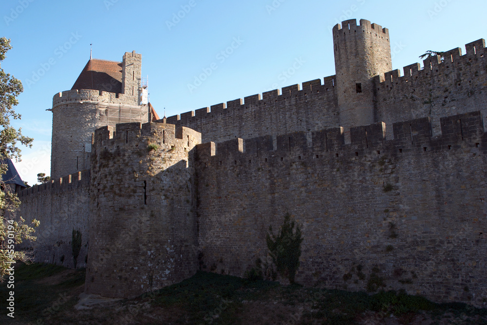 Carcassonne-29.  Fortress of medieval city in France