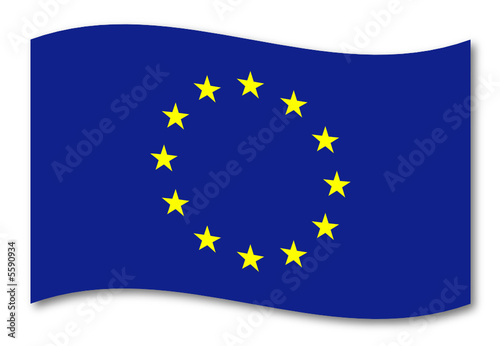 eu europa fahne schatten