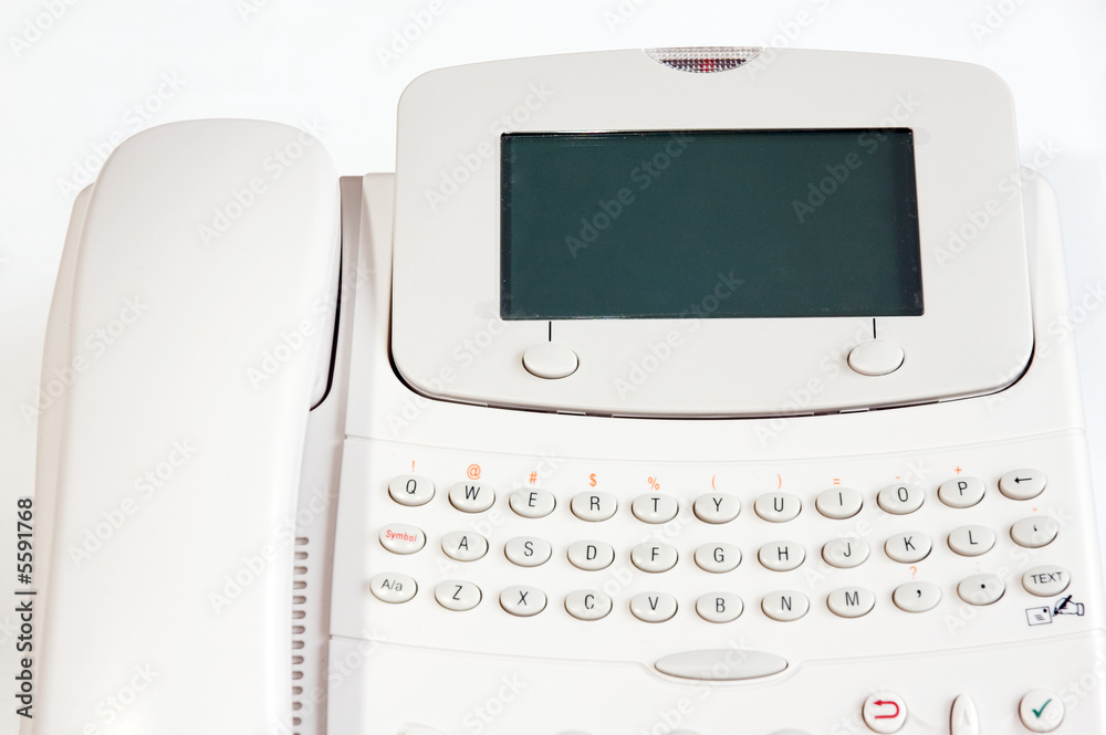 Display and keyboard of big desk gsm phone Display and keyboard of big desk gsm phone