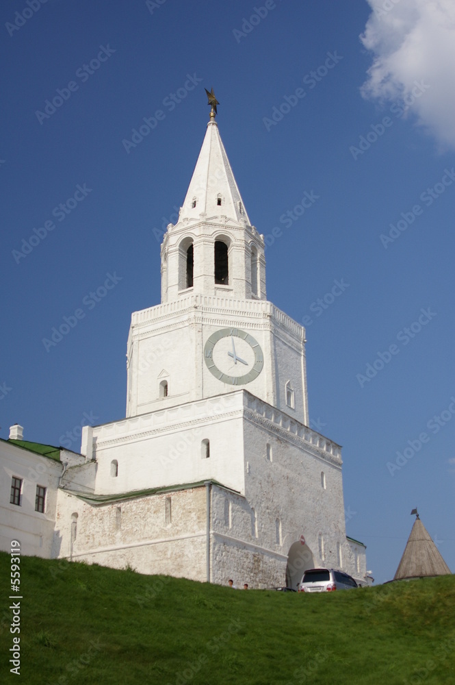 spasski-turm; haupteingang des kazaner kreml spasski-turm; haupteingang des kazaner kreml