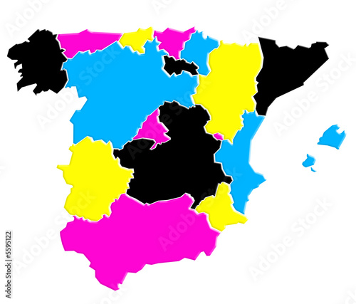 Carte Espagne
