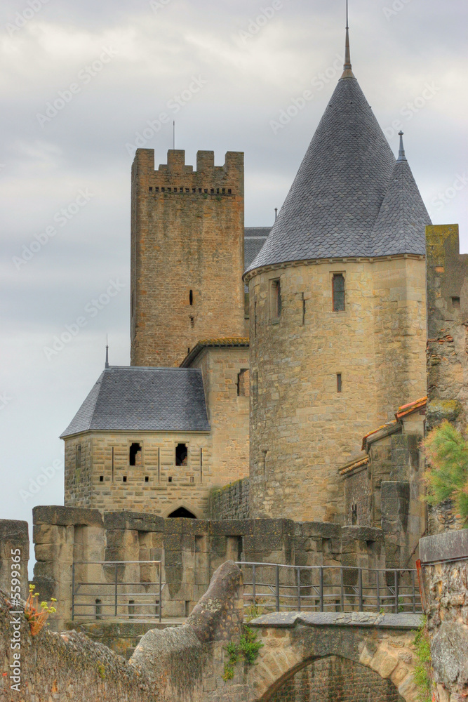 castle in Carcassonne - south of France