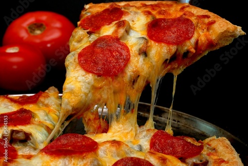 Pepperoni Pizza Slice #5614353