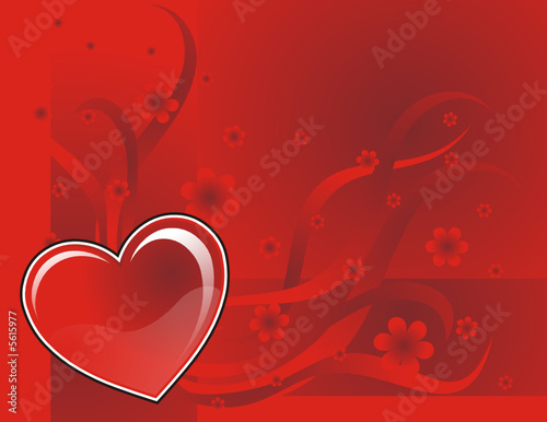 corazon y flores