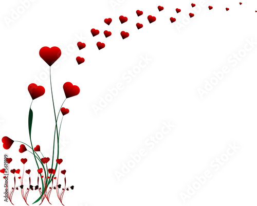 Fototapeta Naklejka Na Ścianę i Meble -  Valentine heart design illustration