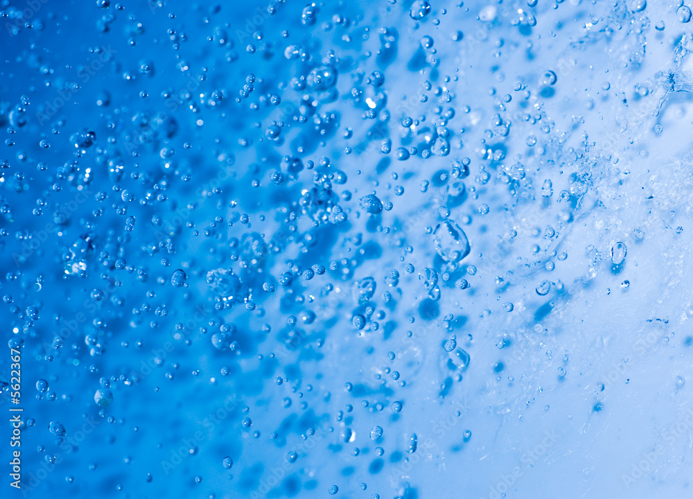 Blue water drops Blue water drops