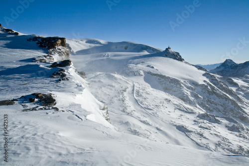 Highlands in winter, Swiss Alps