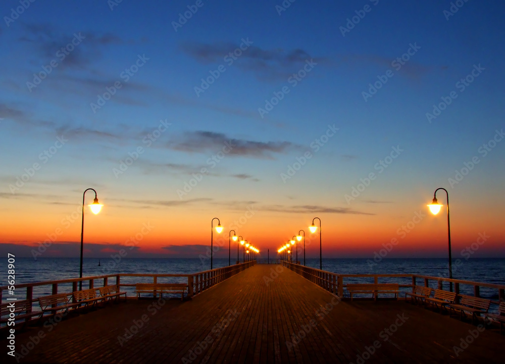 Sunrise at at Baltic Sea