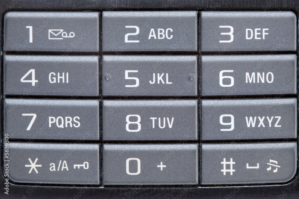 Mobiltelefon Tastatur Stock Photo | Adobe Stock