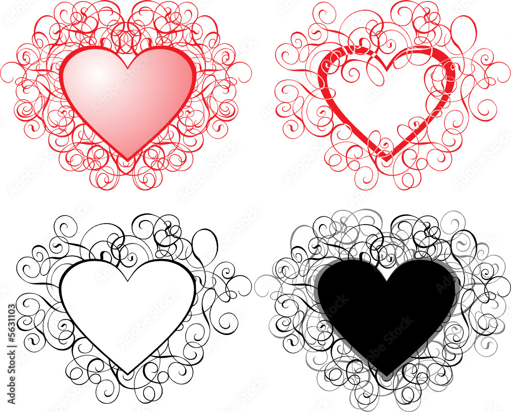Valentine background, hearts, vector illustration Valentine background, hearts, vector illustration