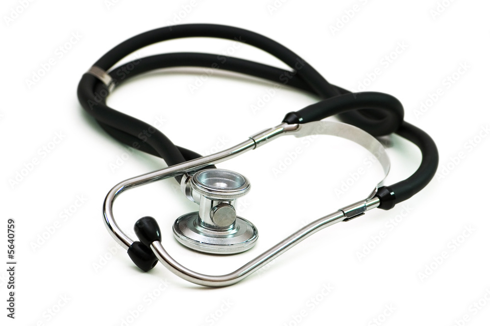Medical stethoscope isolated on the white background Medical stethoscope isolated on the white background