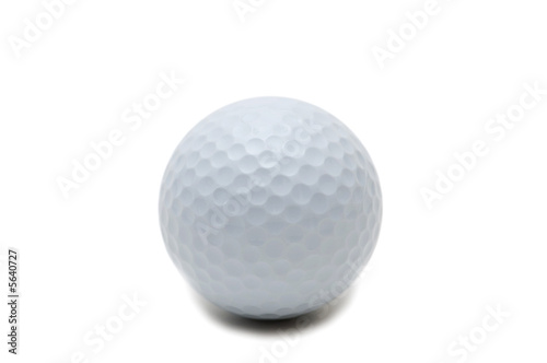 Golf ball isolated on the white background