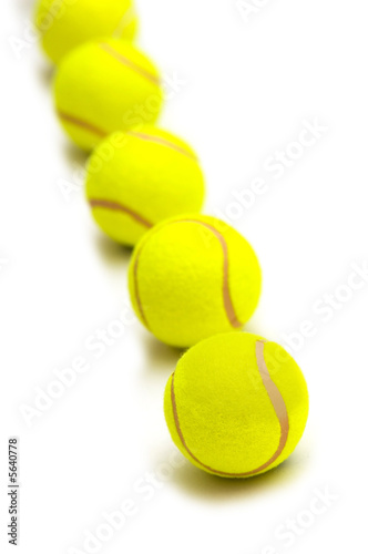Tennis balls isolated on the white background © Elnur