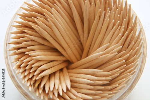 Toothpicks in a jar photo