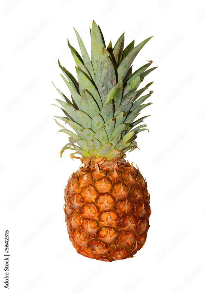 Pineapple isolated on a white background.. Pineapple isolated on a white background..
