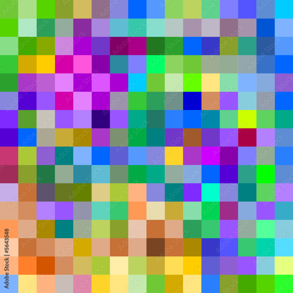 Colorful large pixels abstract pattern background