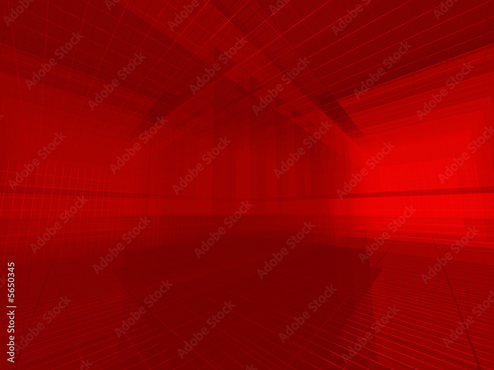 Red architectural 3d space. Red architectural 3d space.