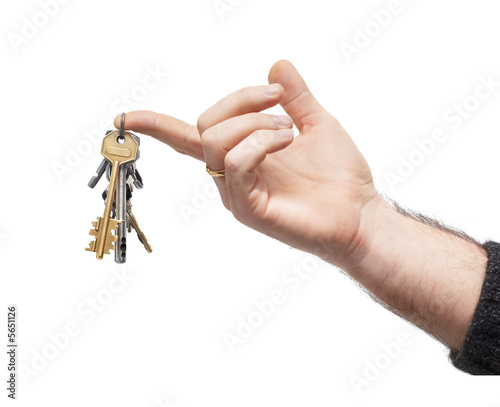 Slika na platnu bunch of keys hanging on finger