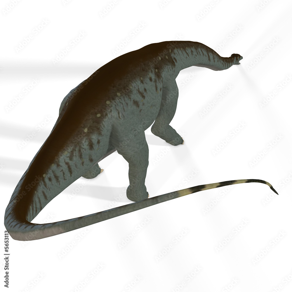 Fototapeta premium Rendered Image of a Dinosaur.Image contains a Clipping Path