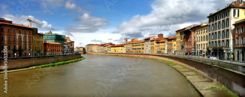 Pisa. Along the river.