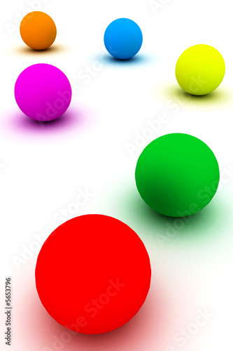Fotografia Esferas coloridas