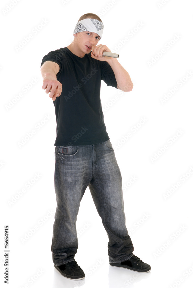 Handsome youngster, teenager hip hop, rapper singer Handsome youngster, teenager hip hop, rapper singer