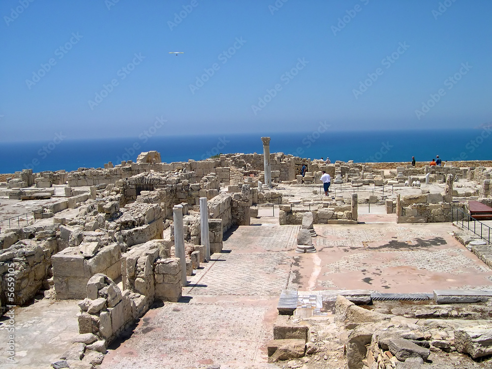 Ruins of ancient greek city in Cyprus Courion