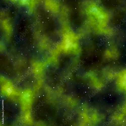 A seamless cosmic scene full of stars and clouds..