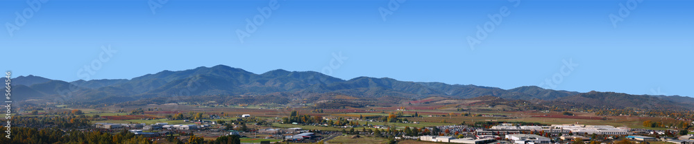 Panorama of Medford Oregon West Side