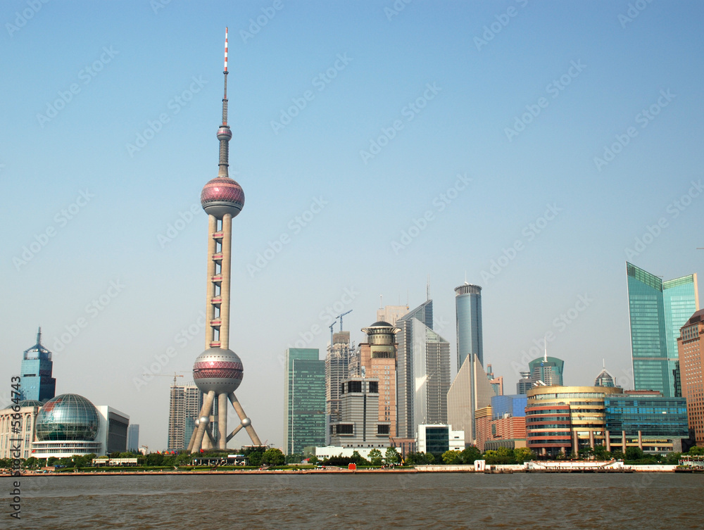 Fototapeta premium panoramę Szanghaju