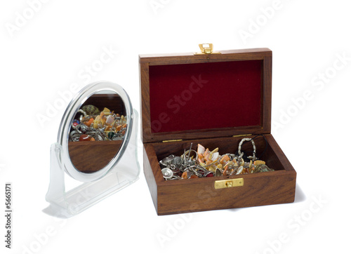 treasure chest and mirror