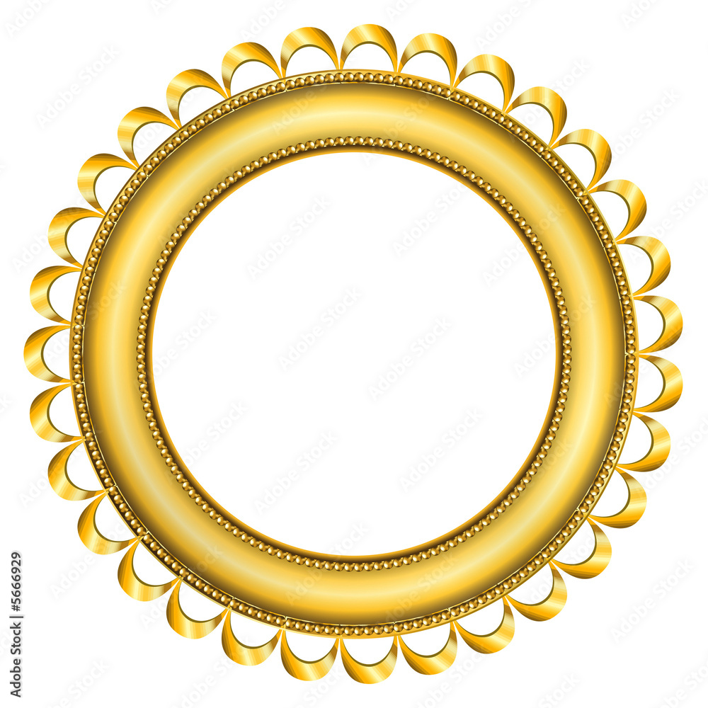 Golden frame with. Digital illustration. Golden frame with. Digital illustration.