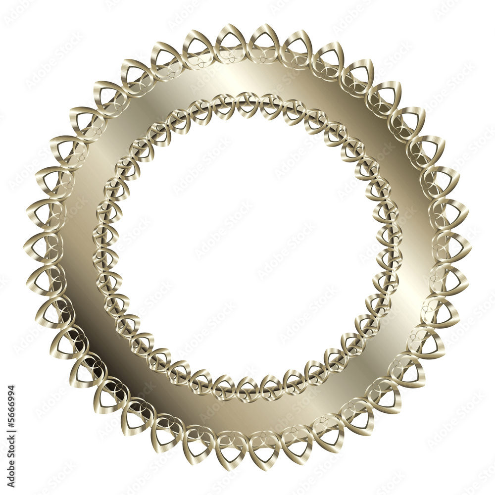 Silver frame. Digital illustration. Silver frame. Digital illustration.