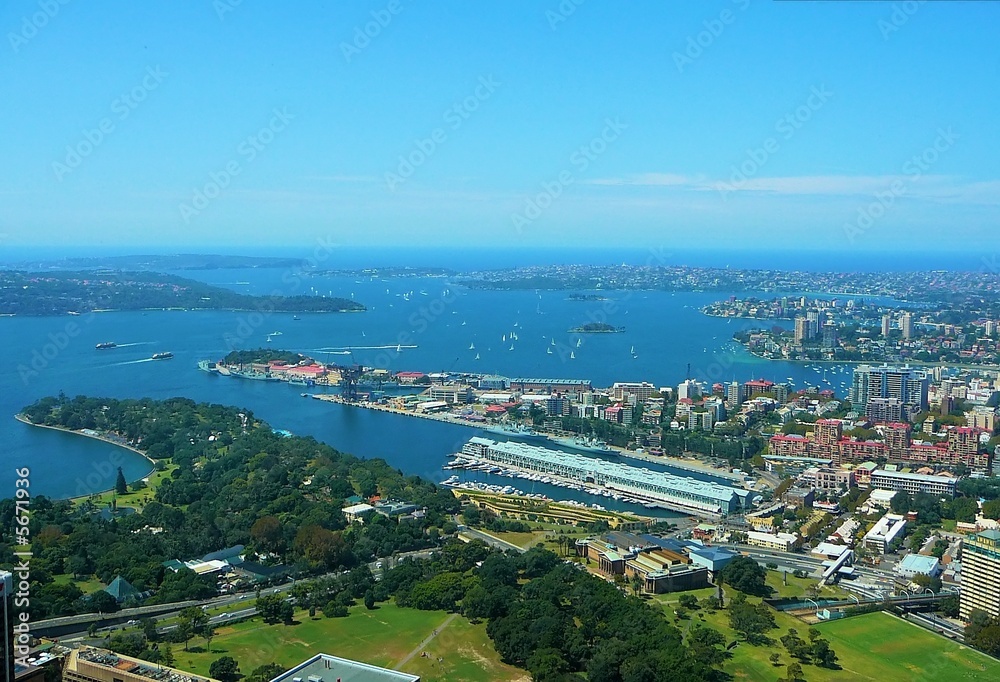 Naklejka premium Sydney - Bucht von oben