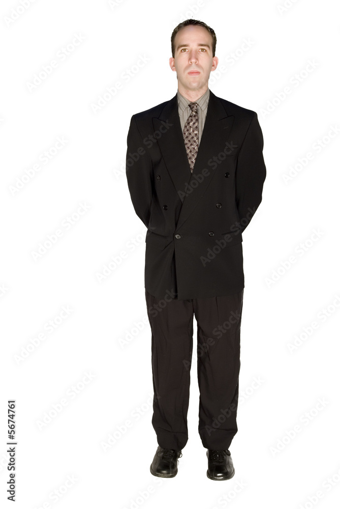 Isolated Man In Suit