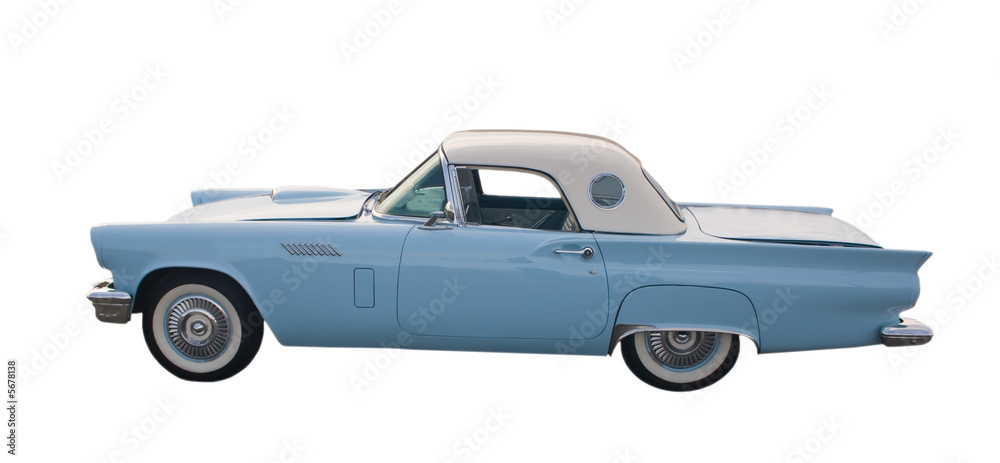 light blue classic coupe