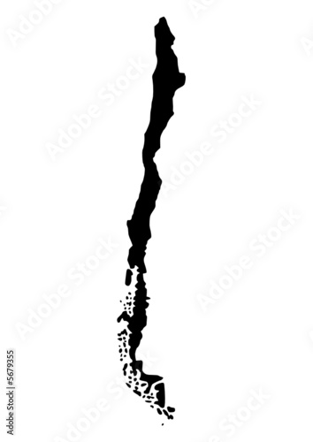 vector map of chile