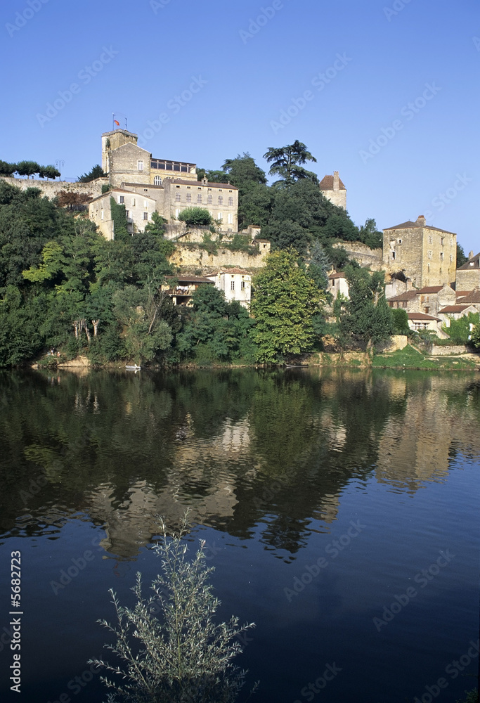 The town of puy l'eveque in the lot valley 