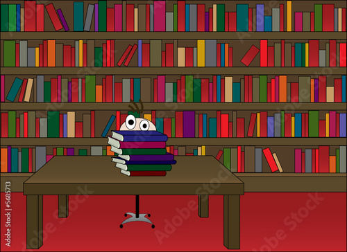 Library, school concept