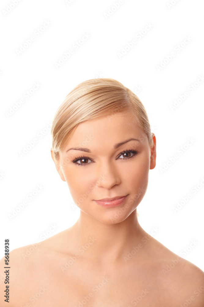 Portrait of Fresh and Beautiful sexy woman isolated on white Portrait of Fresh and Beautiful sexy woman isolated on white
