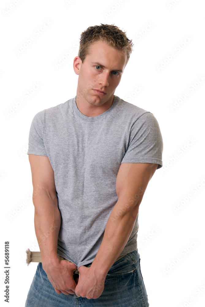 A handsome muscular man A handsome muscular man