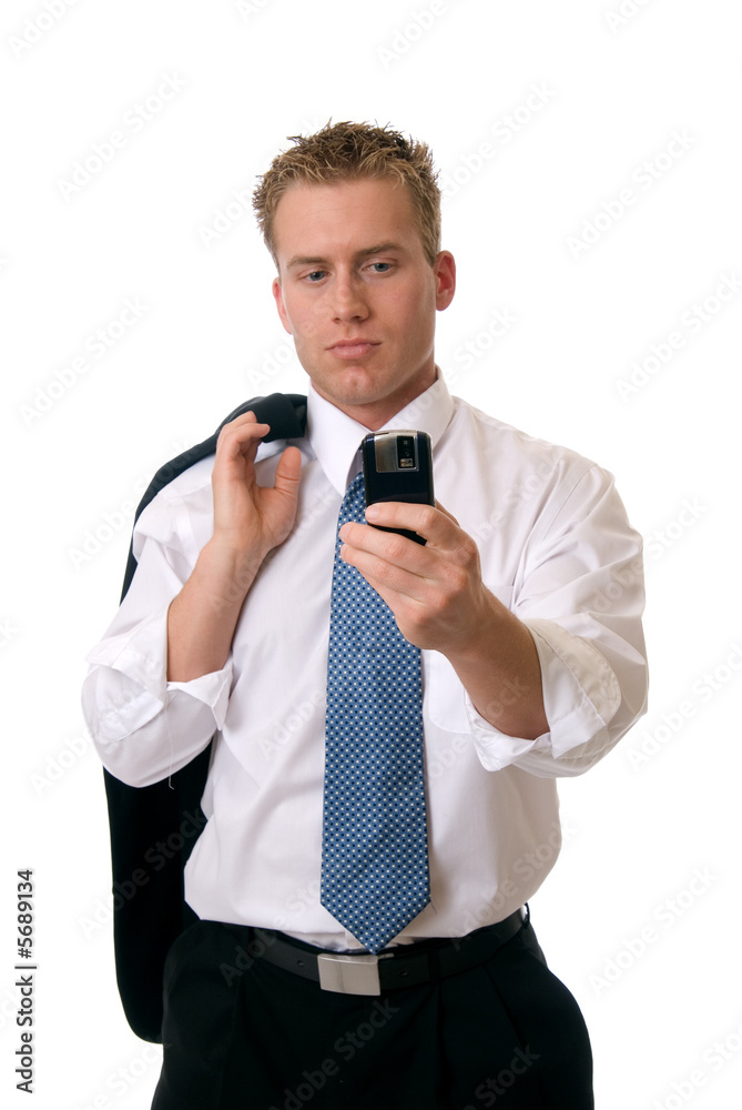 A businessman taking a picture with his cell phone A businessman taking a picture with his cell phone
